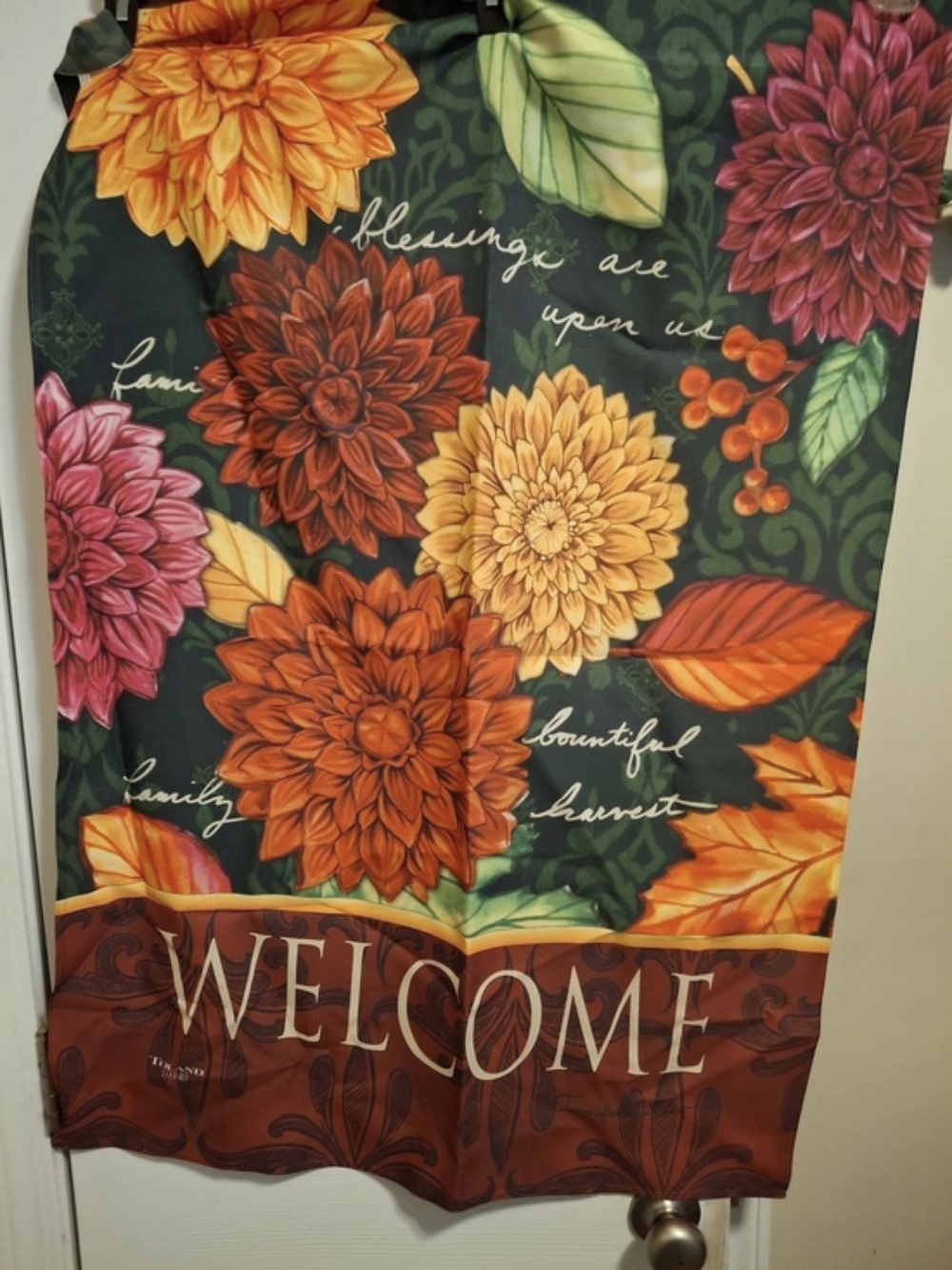 Toland Home Garden Floral Welcome Flag